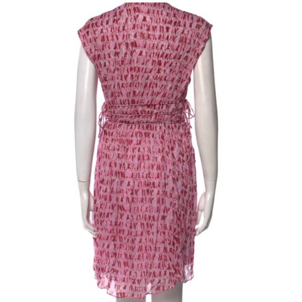 Isabel Marant Etoile Segun Dress Size 6 Pink Prin… - image 3