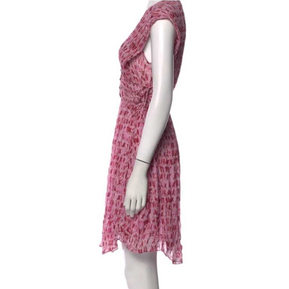 Isabel Marant Etoile Segun Dress Size 6 Pink Prin… - image 4