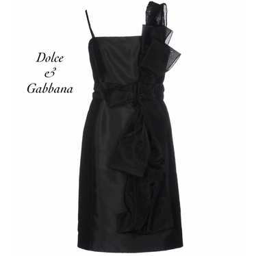Dolce & Gabbana Black Bow Detail Organza Sleevele… - image 1