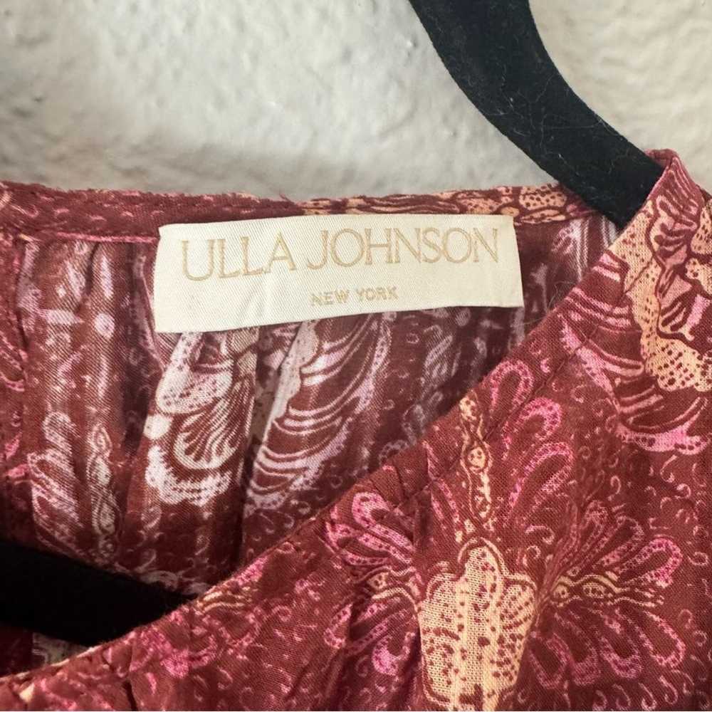 Ulla Johnson Antique Rose Pink Cotton Ruffled Dre… - image 7