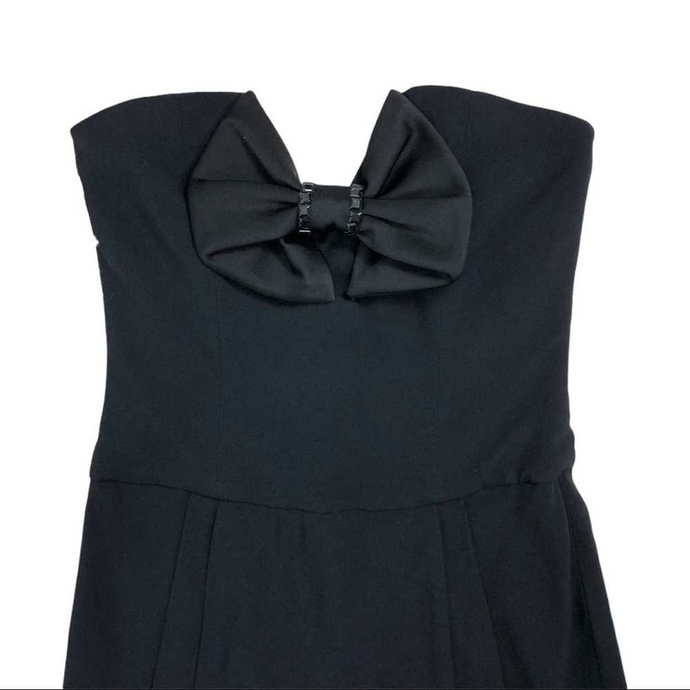 Emporio Armani Sweetheart Neckline Black Dress 6 - image 7