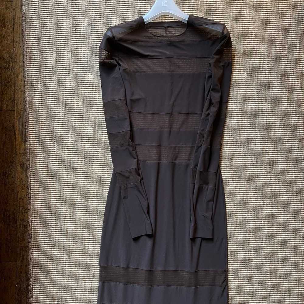 norma kamali spliced gown long maxi bodycon dress… - image 6