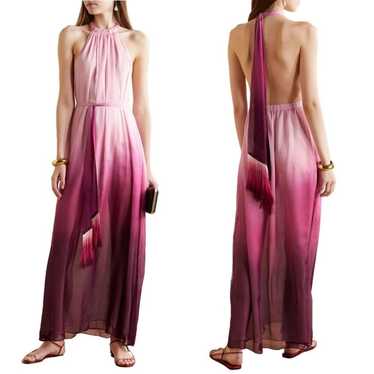 JONATHAN SIMKHAI Ombré Halter Maxi Dress Pink Siz… - image 1
