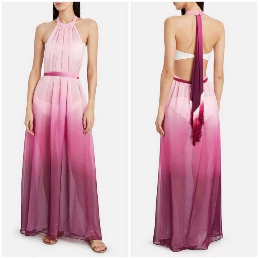 JONATHAN SIMKHAI Ombré Halter Maxi Dress Pink Siz… - image 3