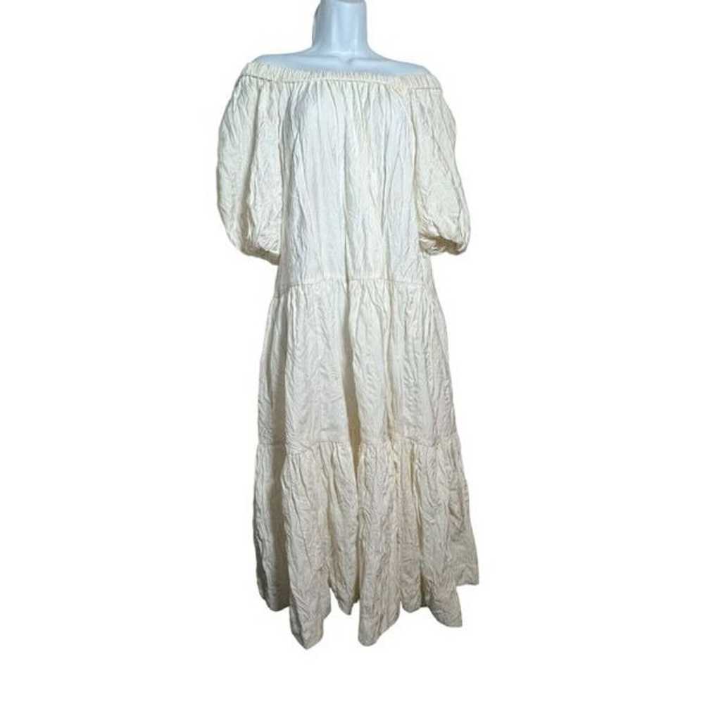Zimmermann Pleated Midi  Dress cream size 0 Puff … - image 10