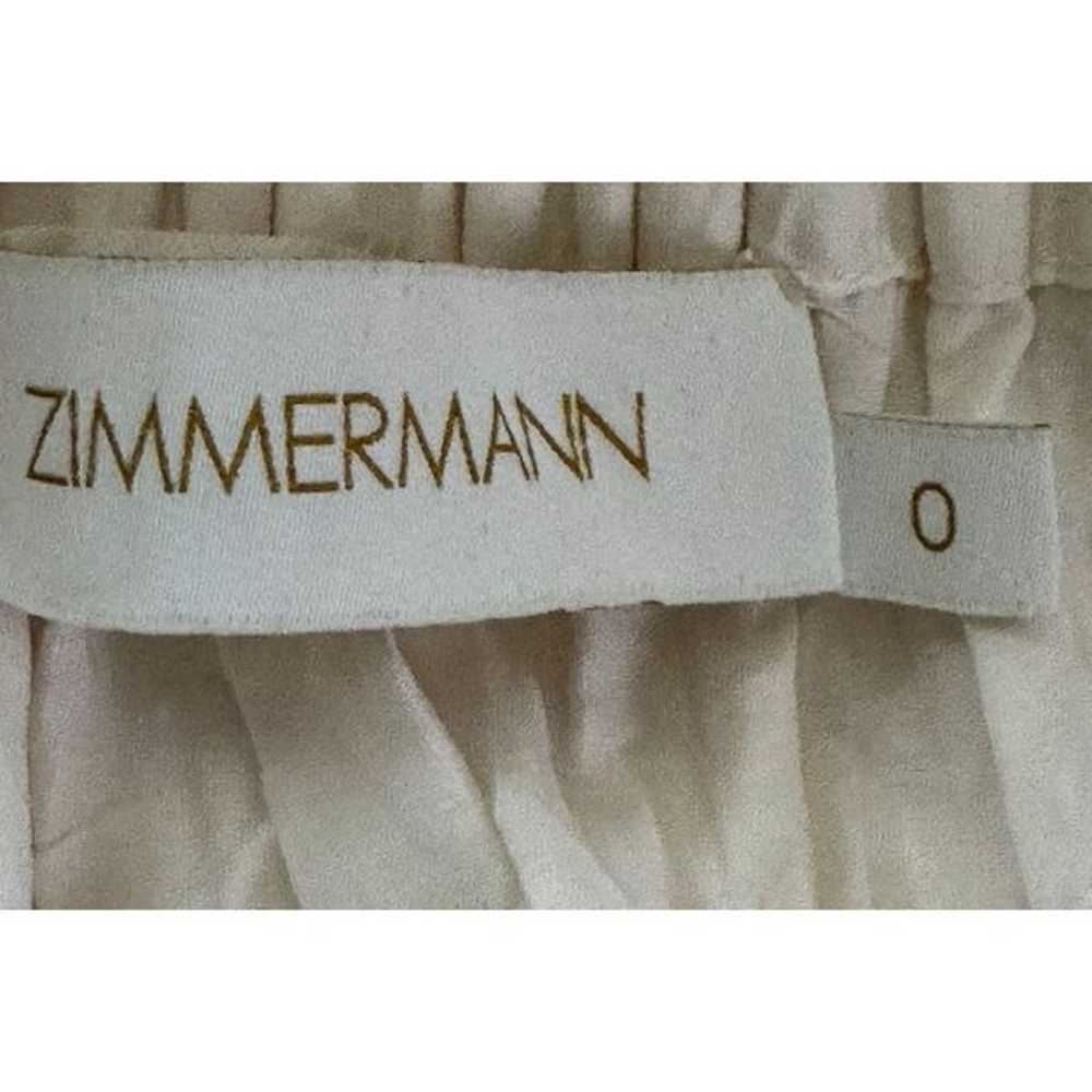 Zimmermann Pleated Midi  Dress cream size 0 Puff … - image 7