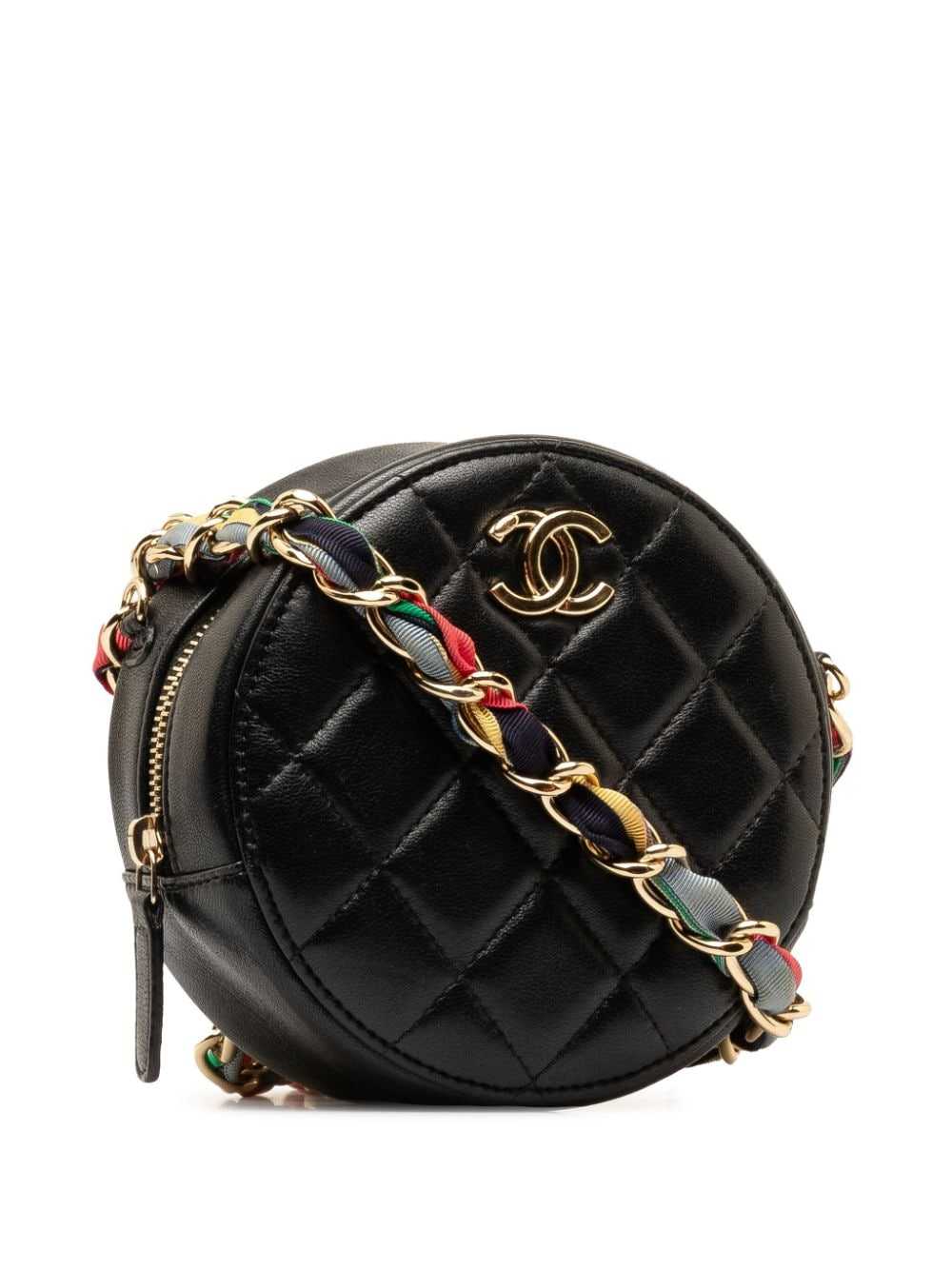 CHANEL Pre-Owned 2020 Quilted Lambskin Ribbon Rou… - image 3