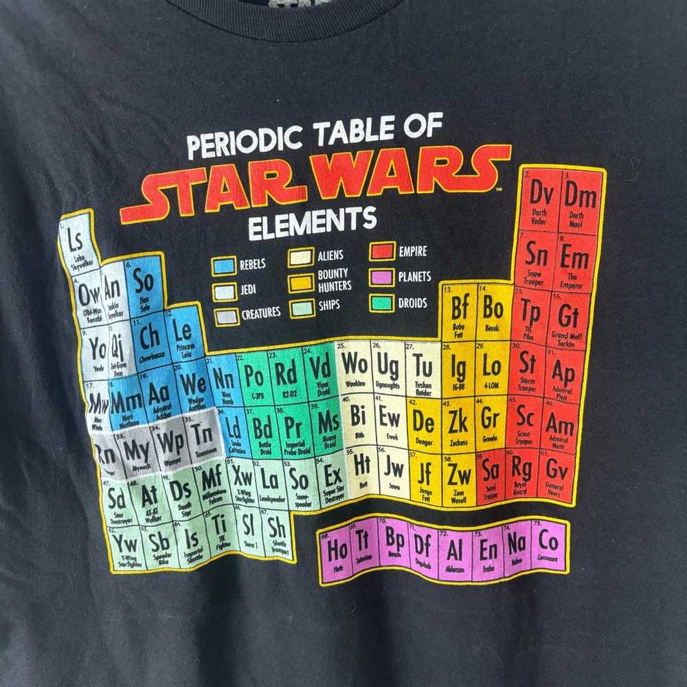 Star wars T-shirt periodic table of elements grap… - image 3