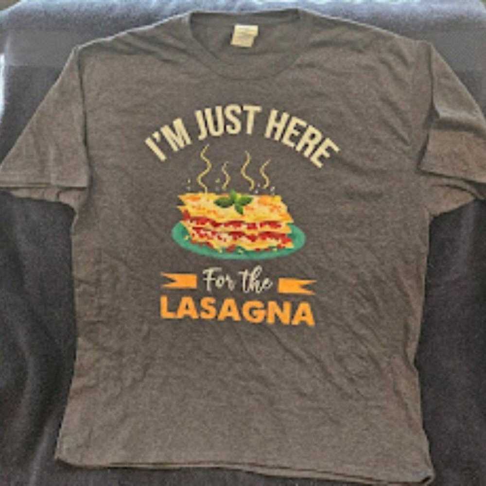 XL Graphic tee "I'm just here for the LASAGNA" Gr… - image 1