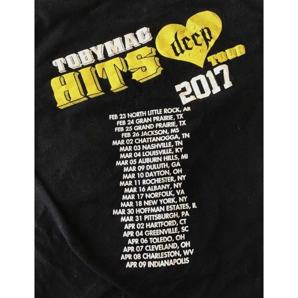 Toby Mac Hits Deep Tour 2017 T-Shirt, Black, Size… - image 4