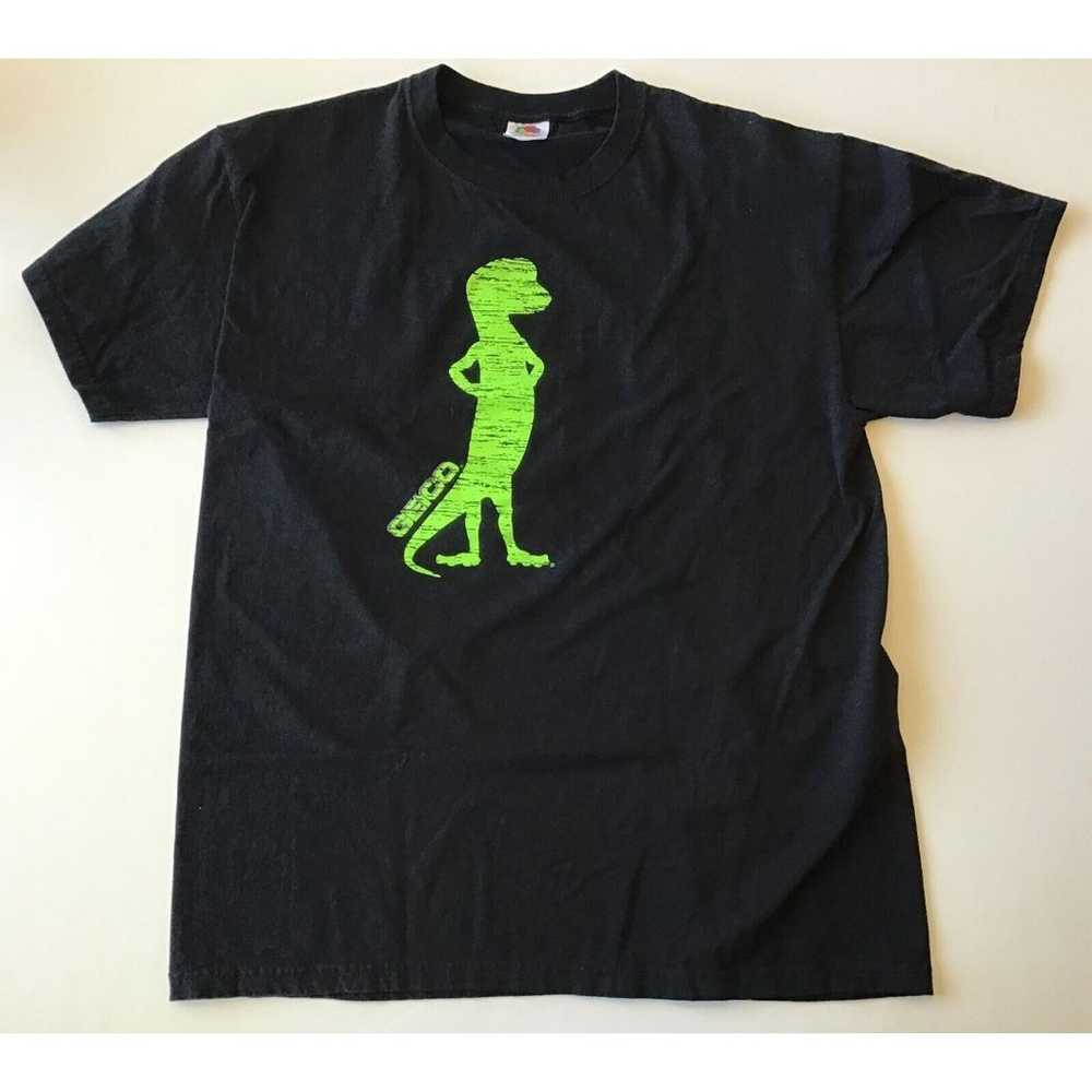 Geico Gecko Silhouette T-Shirt, Black, Size Large - image 2