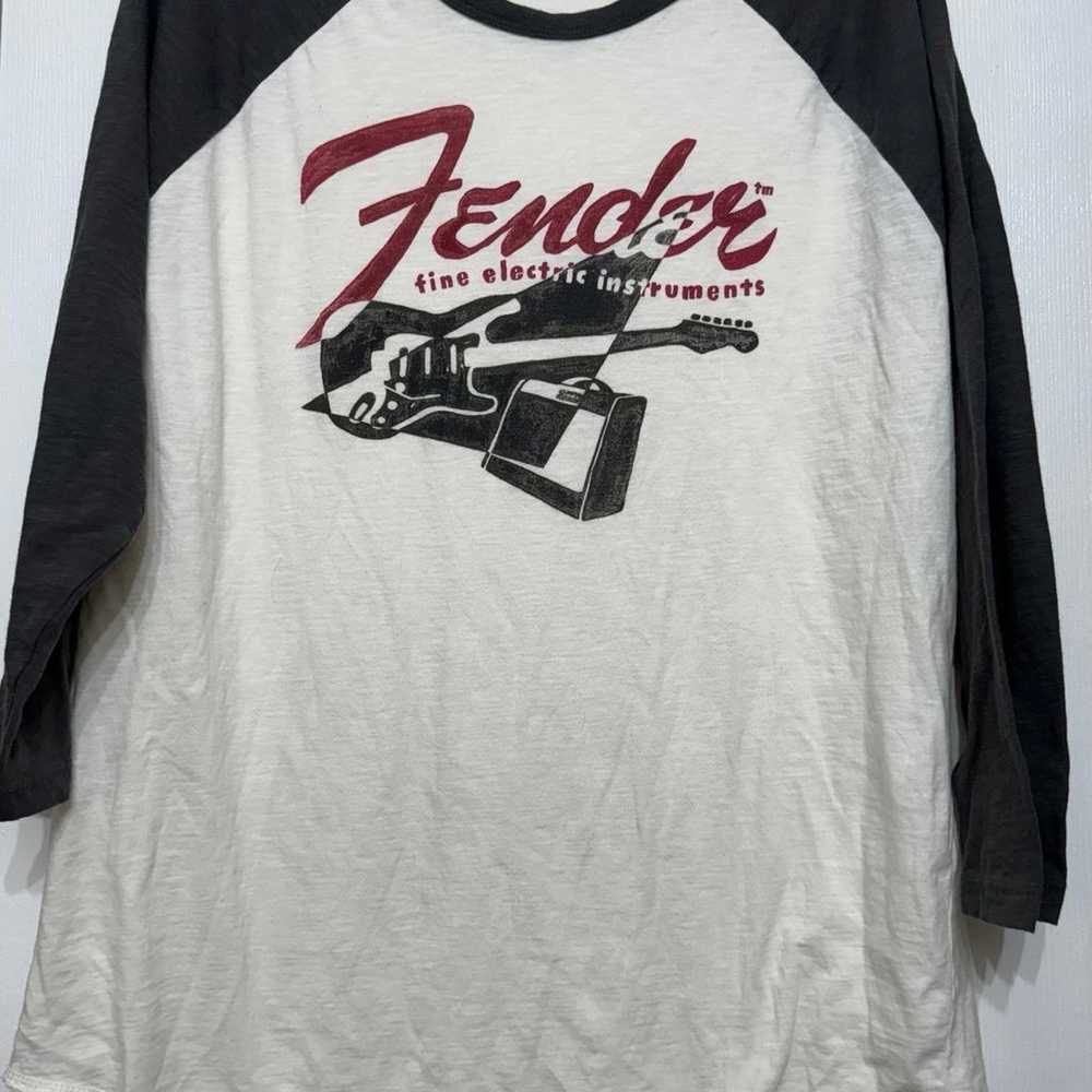 Lucky brand, Fender guitar shirt size large - image 1