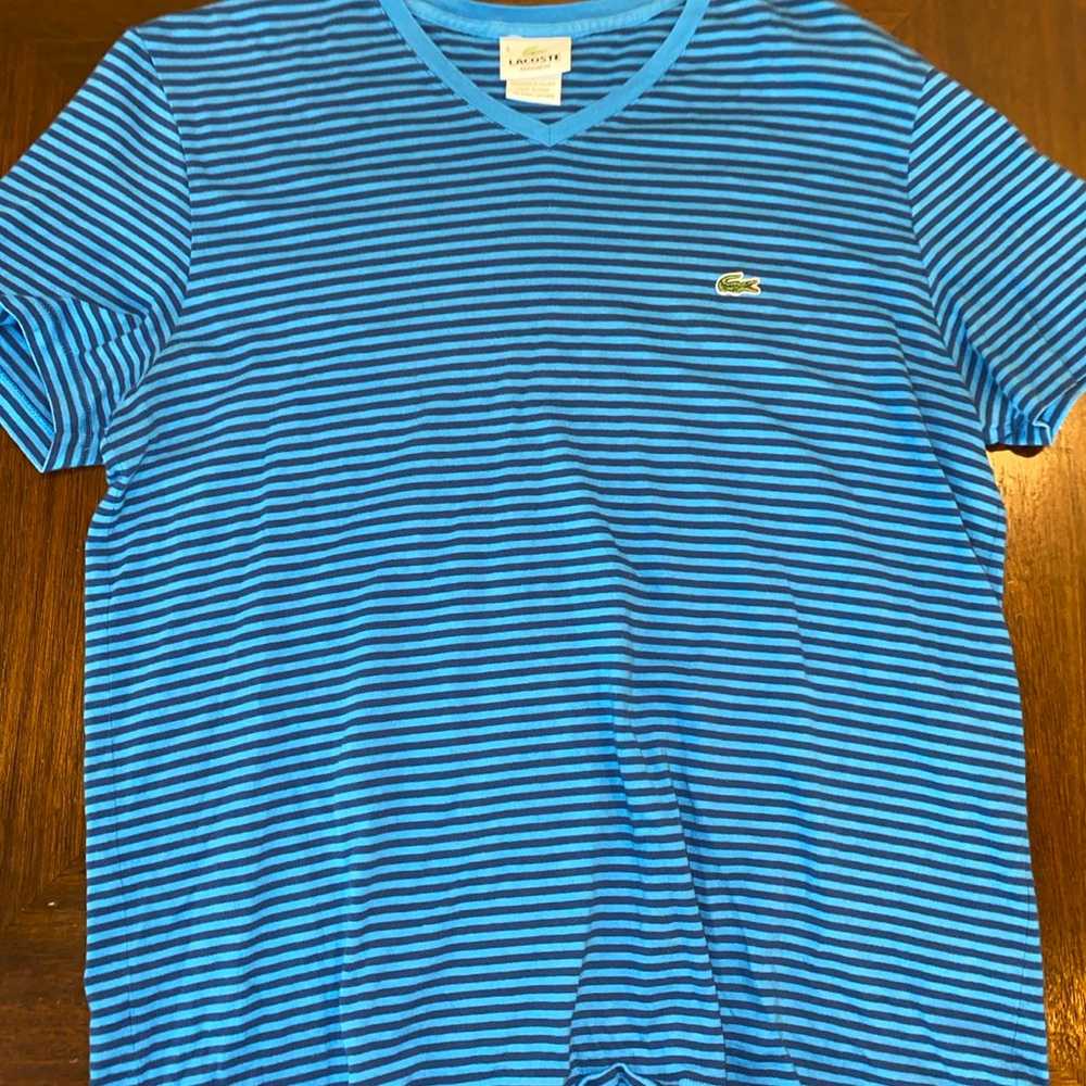 Mens size large v neck Lacoste shirt - image 1