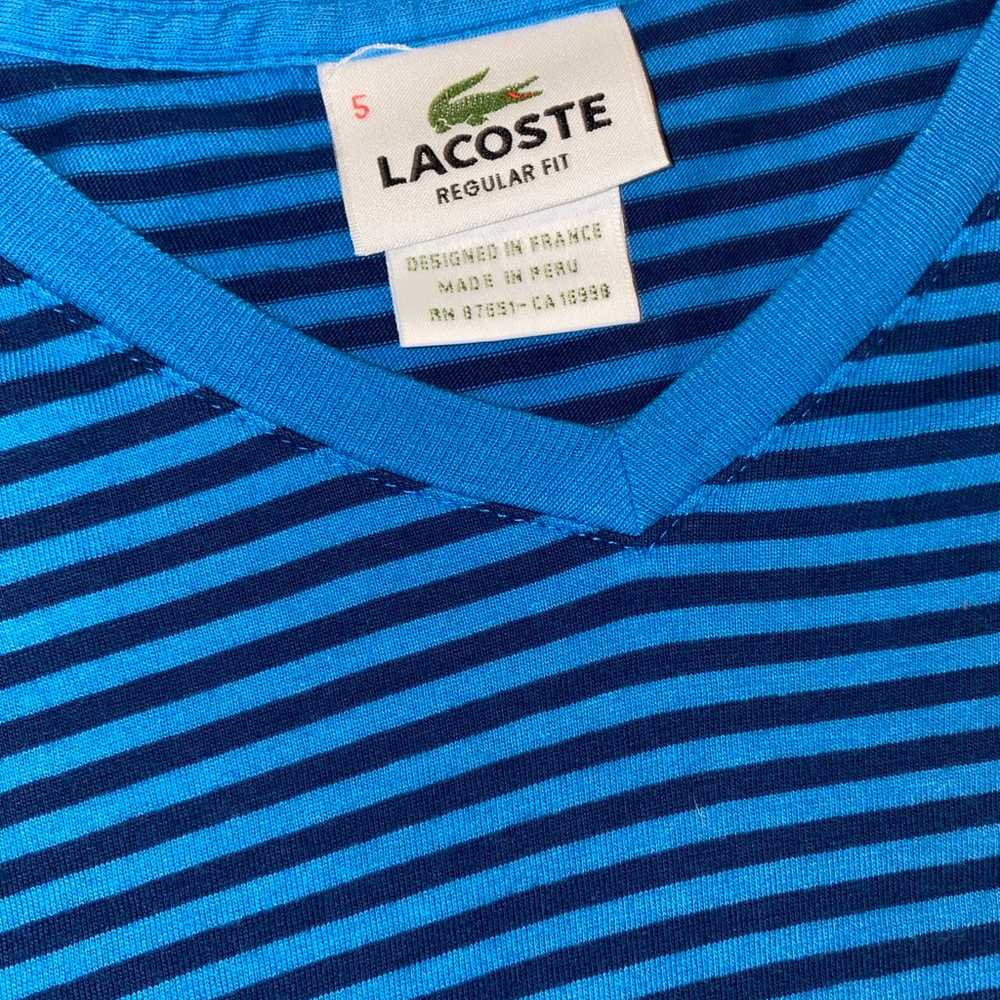 Mens size large v neck Lacoste shirt - image 2