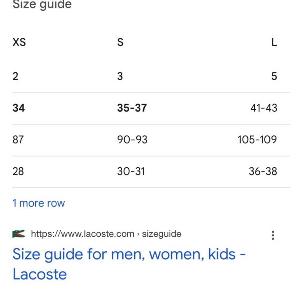 Mens size large v neck Lacoste shirt - image 3