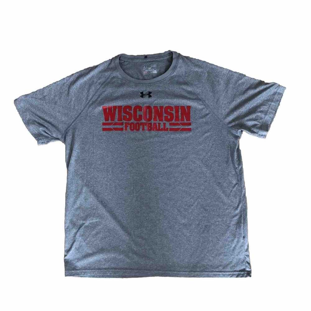 Under Armour Wisconsin Football Short Sleeve T-Sh… - image 1