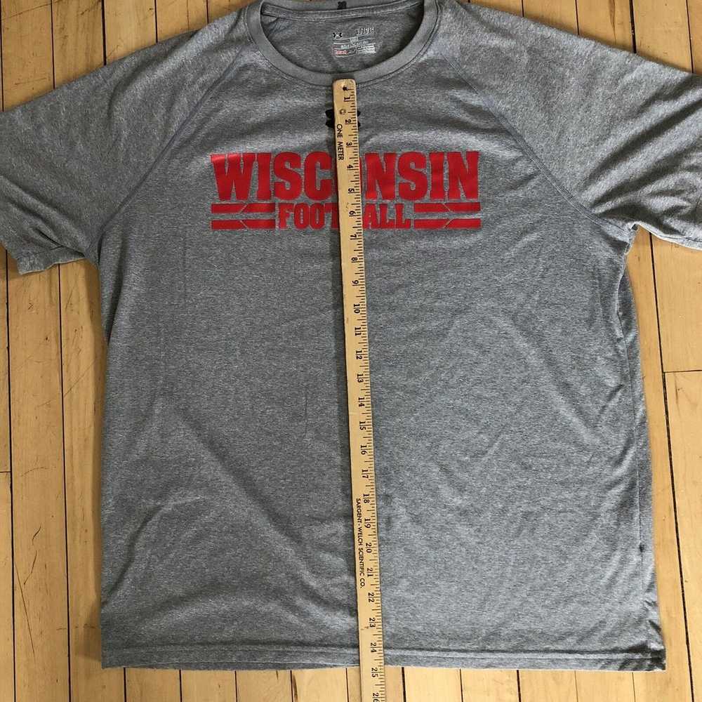 Under Armour Wisconsin Football Short Sleeve T-Sh… - image 4
