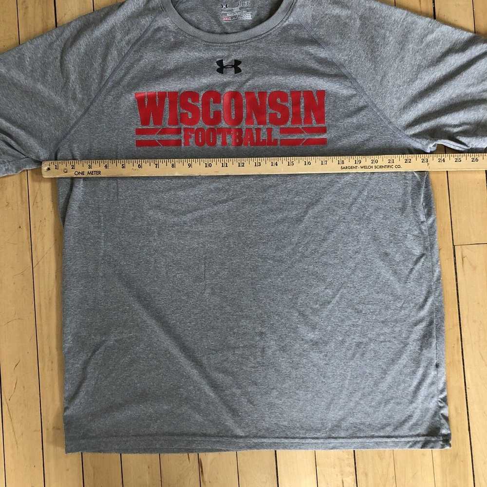 Under Armour Wisconsin Football Short Sleeve T-Sh… - image 5