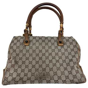 Gucci Vintage Bamboo cloth tote - image 1