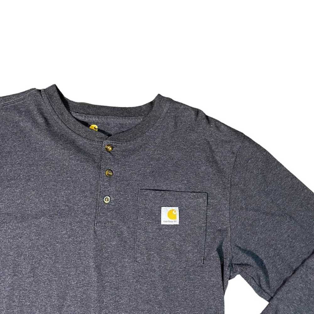 Carhartt Original Fit Long Sleeve 1/2 Button Shir… - image 2