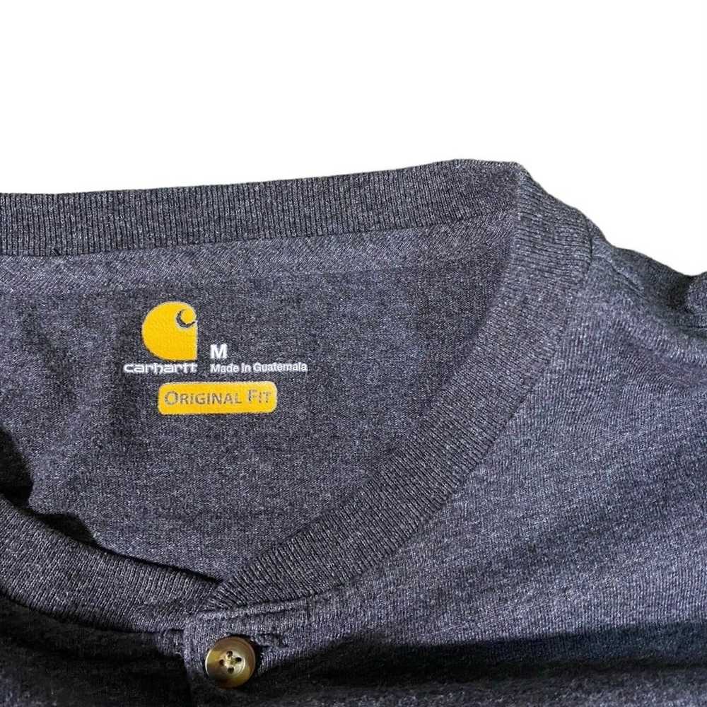 Carhartt Original Fit Long Sleeve 1/2 Button Shir… - image 3