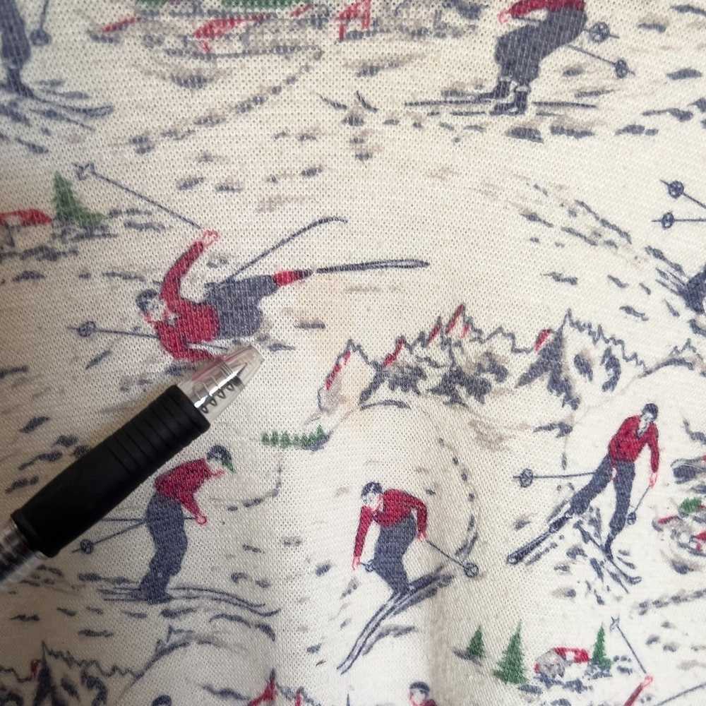 Vintage Lands End All Over Ski Long Sleeve Base L… - image 2