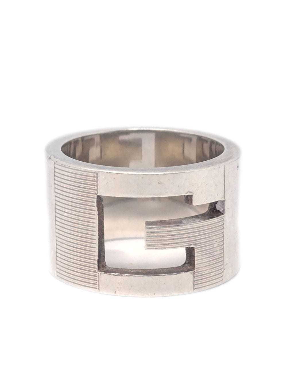 Gucci Pre-Owned 1990-2000 G logo ring - Silver - image 1