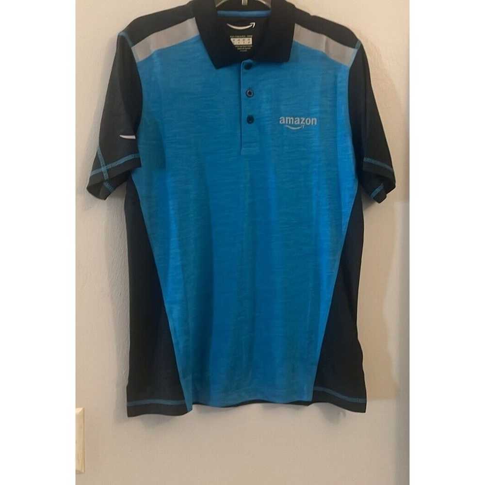 Amazon Polo Shirt Mens Small Blue Employee Unifor… - image 4