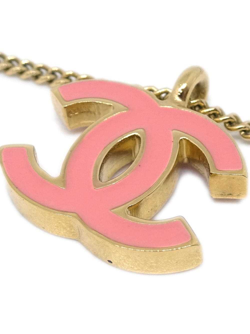 CHANEL Pre-Owned 2001 CC pendant necklace - Gold - image 3