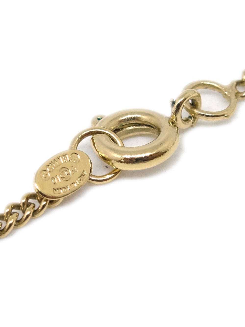 CHANEL Pre-Owned 2001 CC pendant necklace - Gold - image 4