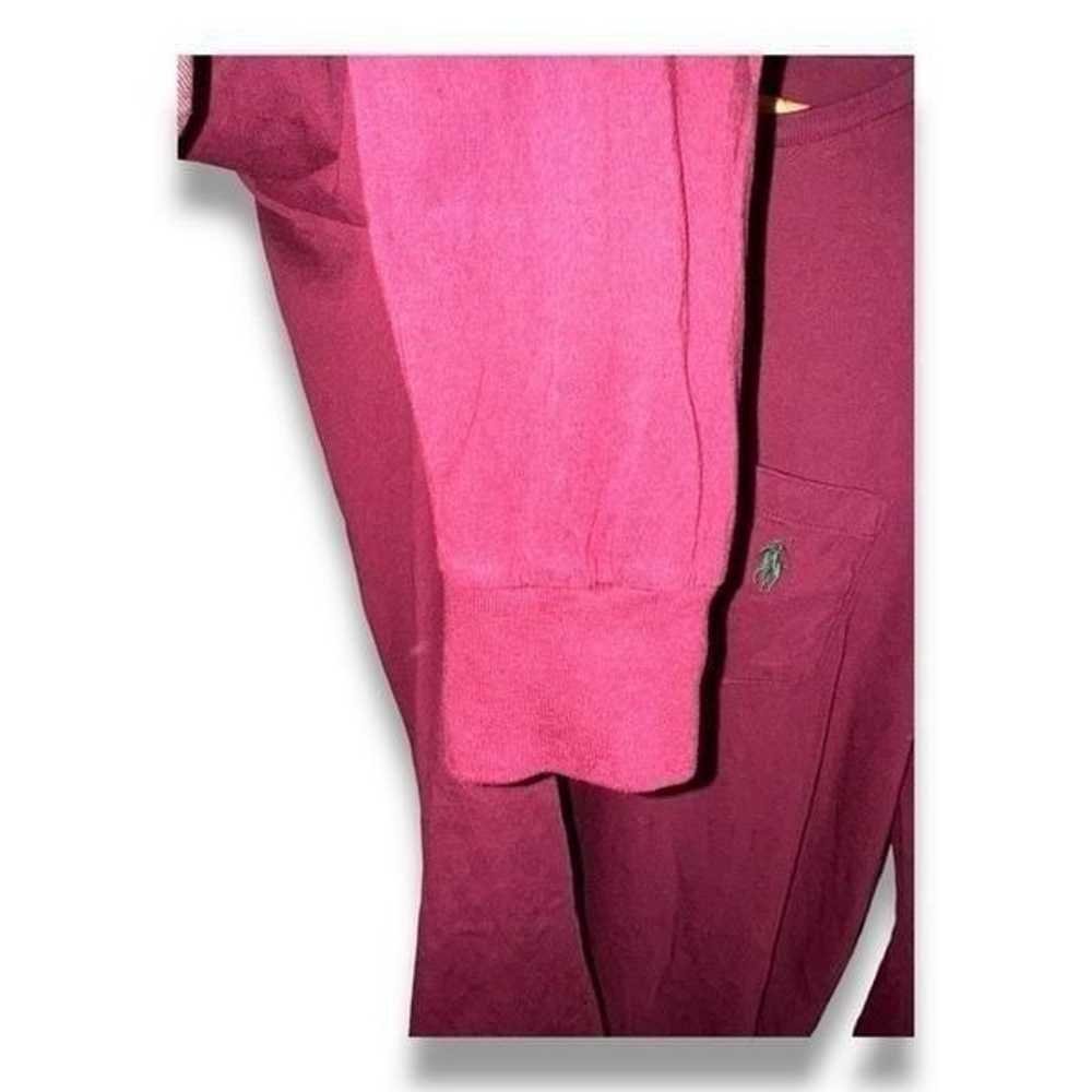 Polo Ralph Lauren Burgundy Red L/S T-Shirt Size L - image 4