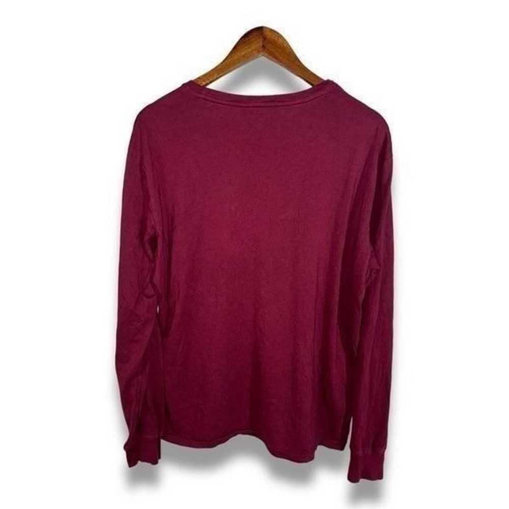 Polo Ralph Lauren Burgundy Red L/S T-Shirt Size L - image 7
