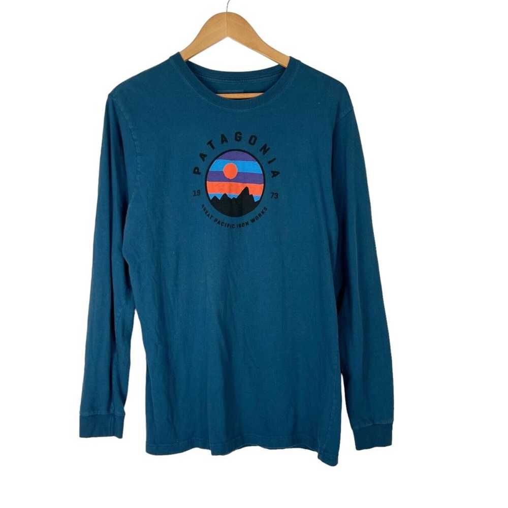 Patagonia Long Sleeve Tee T-Shirt Men's Medium Gr… - image 6