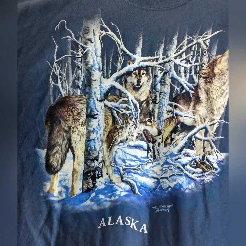 XL ALASKA T-SHIRT. ELEVEN HIDDEN WOLVES Mens 100%… - image 2