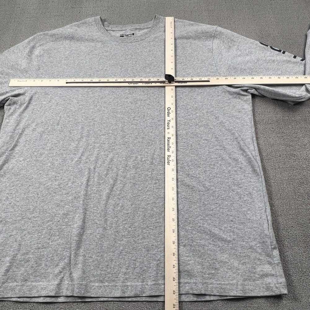 Carhartt Shirt Adult 2XL XXL Gray Long Sleeve Loo… - image 10