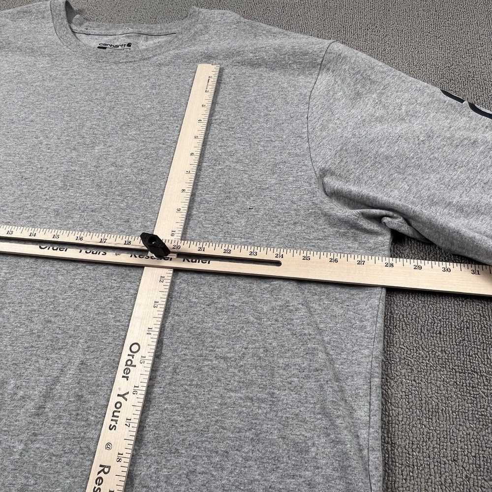 Carhartt Shirt Adult 2XL XXL Gray Long Sleeve Loo… - image 9