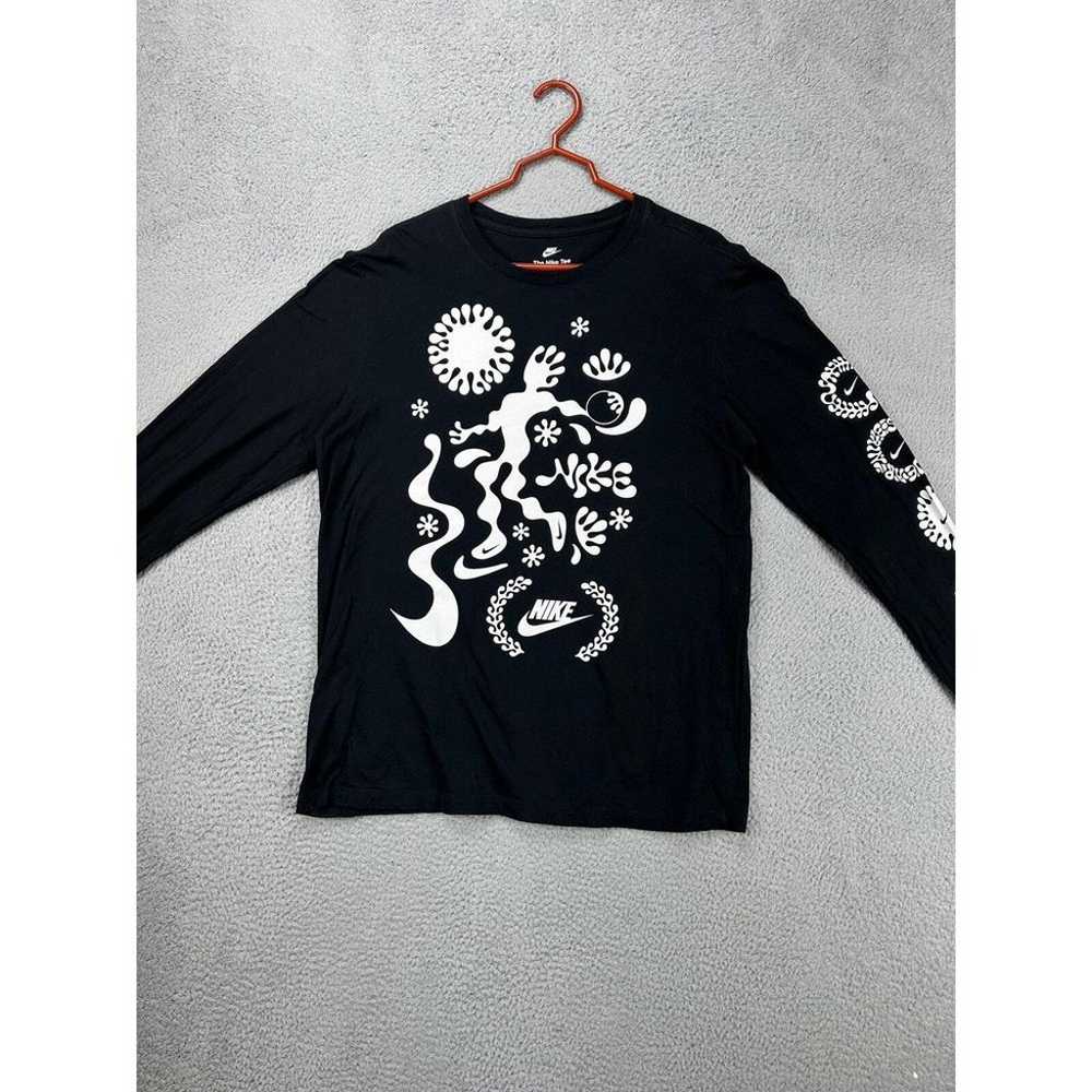 The Nike Tee Shirt Adult Large Black Squiggles Sw… - image 2