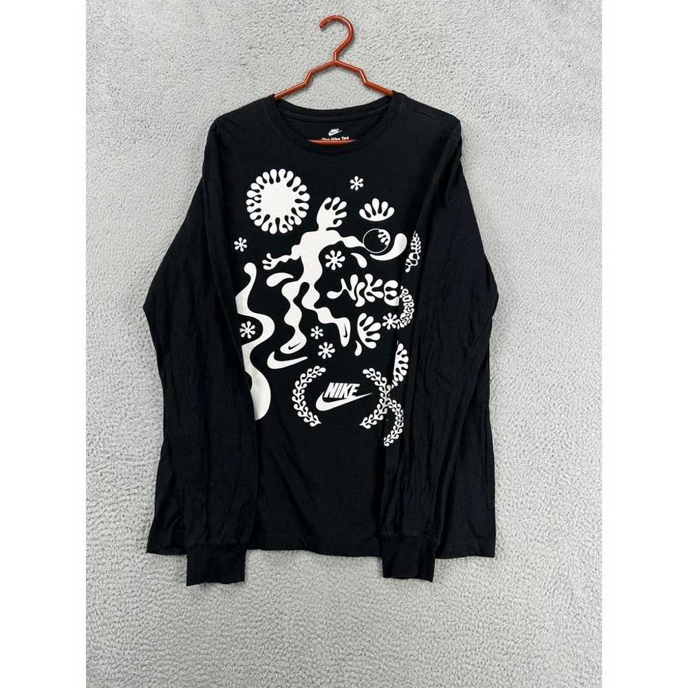 The Nike Tee Shirt Adult Large Black Squiggles Sw… - image 4