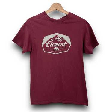 Element SMALL Red California Bear Graphic Print T… - image 1