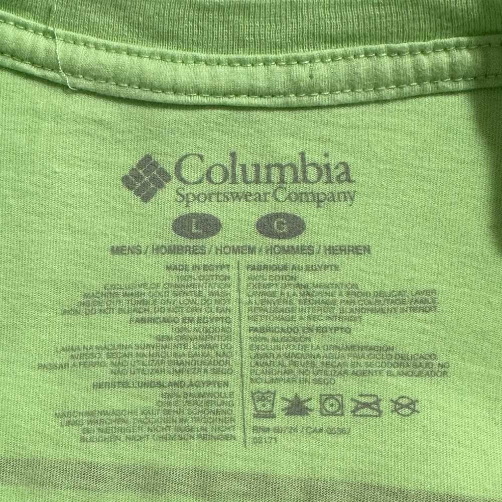 Columbia PFG Men's Large Short Sleeve Light Green… - image 4