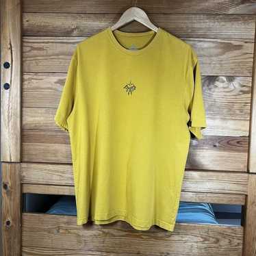 Prana Shirt Mens XL Extra Large Gold Short Sleeve… - image 1