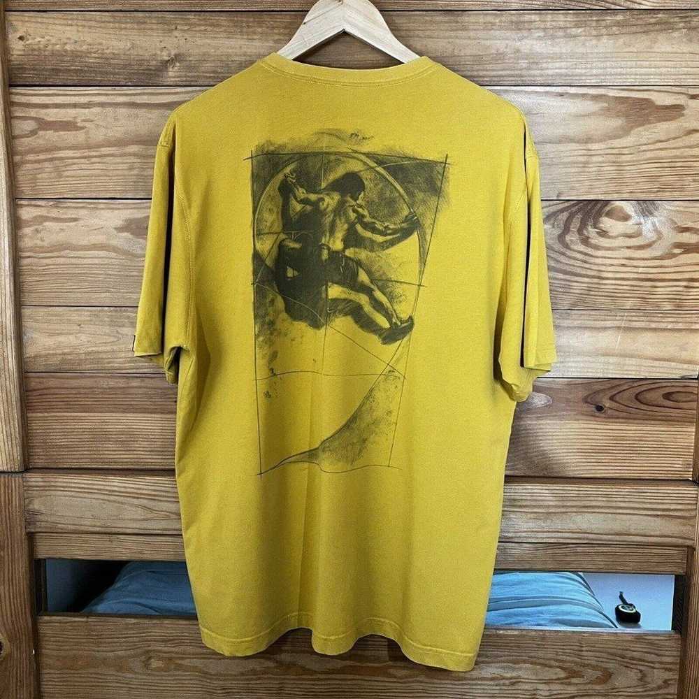 Prana Shirt Mens XL Extra Large Gold Short Sleeve… - image 4