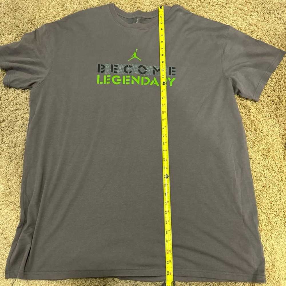 Jordan Brand Grey/Green Shirt 3XL - image 5