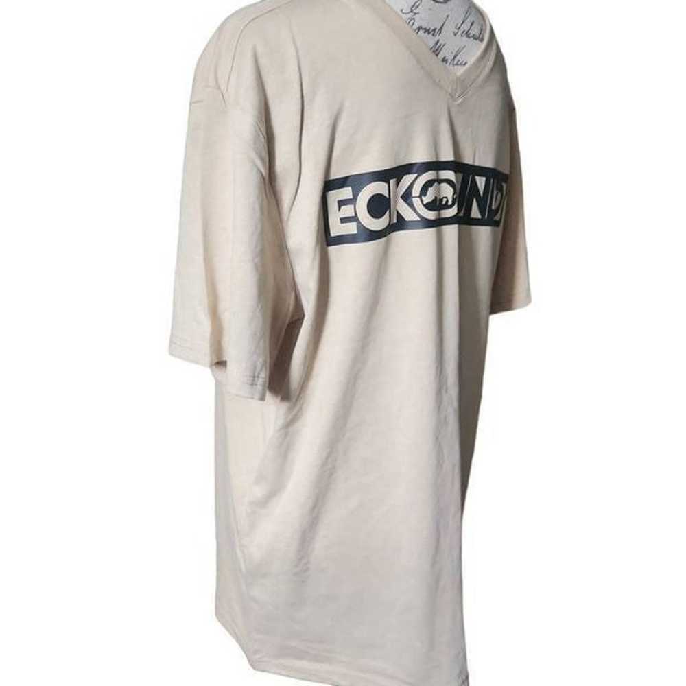 Ecko Unltd Men's Size Large Khaki V-Neck Logo Sho… - image 6
