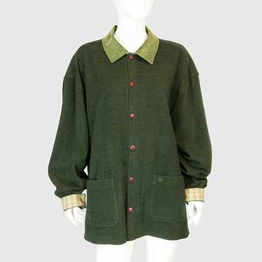 Burberry BURBERRY Green Overshirt Jacket Shirt Vi… - image 1