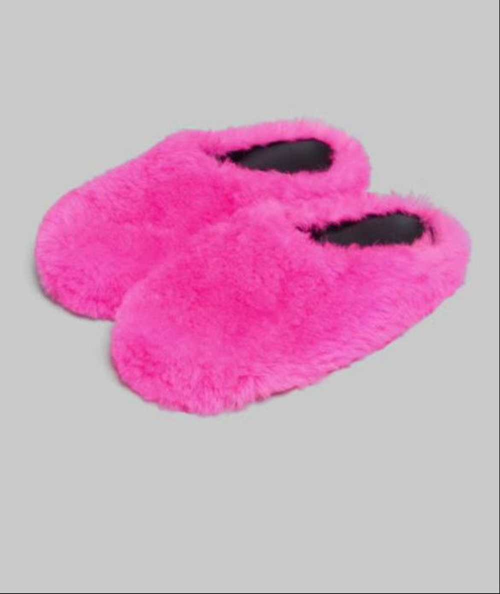 Marni o1w1db10524 Calf Hair Slippers in Pink - image 2