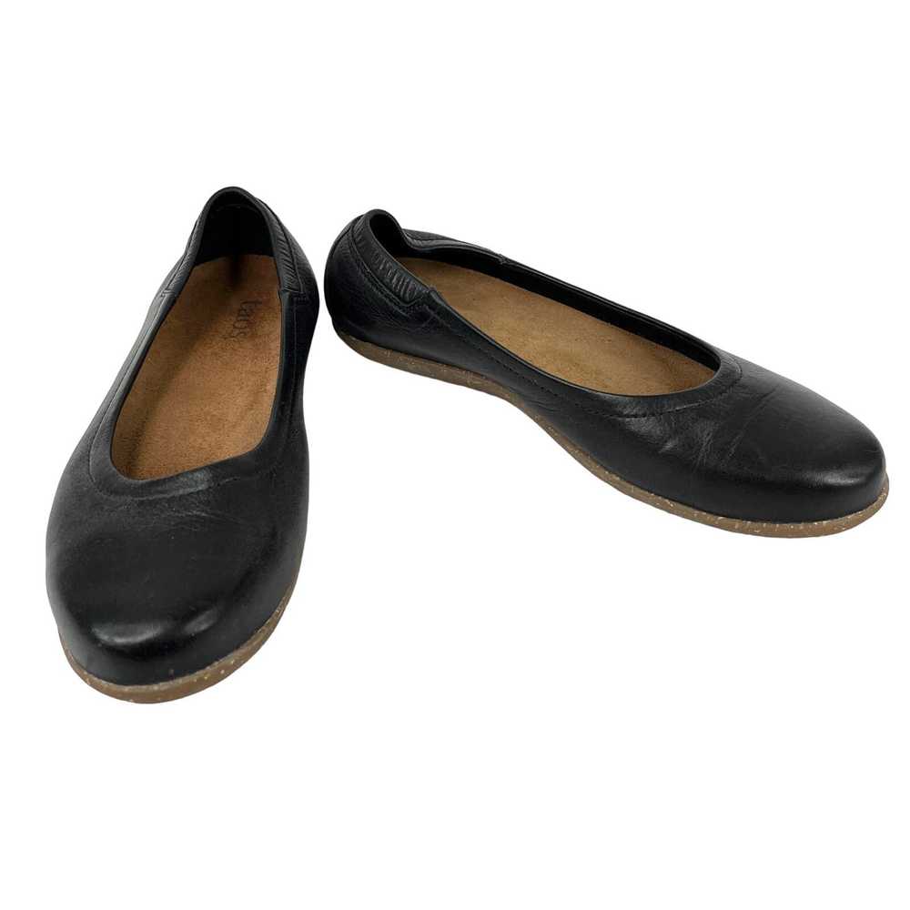 Other Taos Black Leather Ballet Flats 36 Rubber S… - image 11
