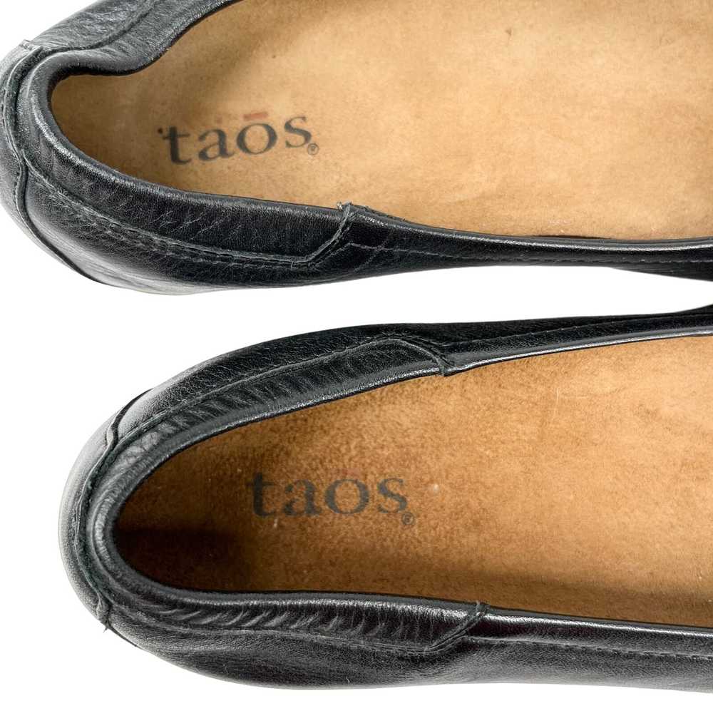 Other Taos Black Leather Ballet Flats 36 Rubber S… - image 5