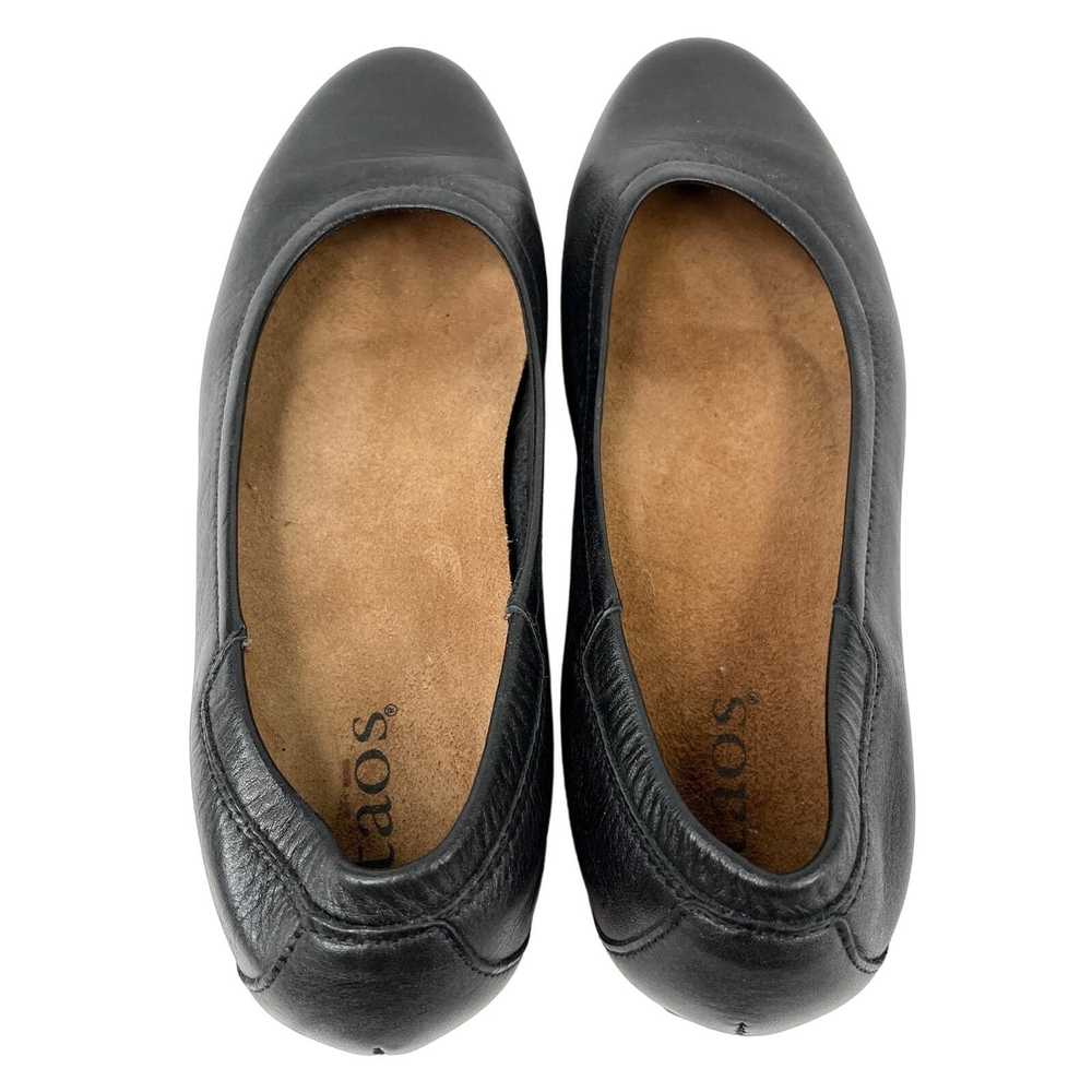 Other Taos Black Leather Ballet Flats 36 Rubber S… - image 8