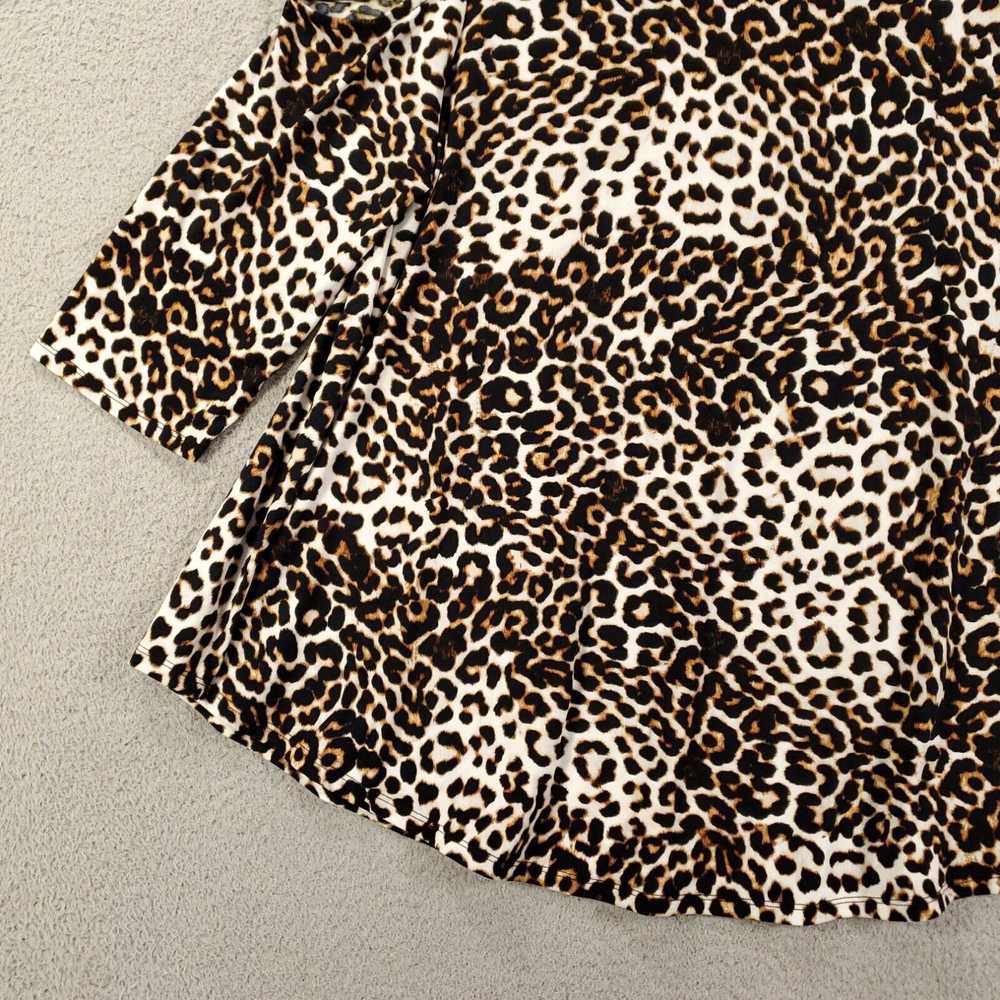 Vintage Chicos Large Tunic Womens Large Leopard P… - image 2